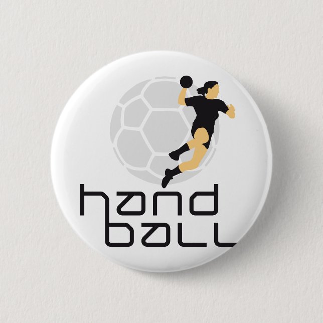 Chapa Redonda De 5 Cm female handball (Anverso)