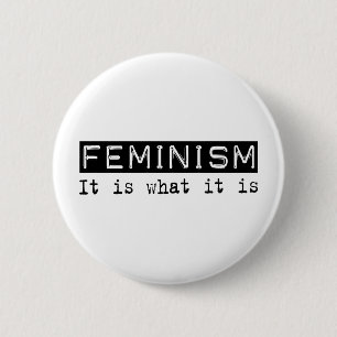 Chapa Redonda De 5 Cm Feminismo es