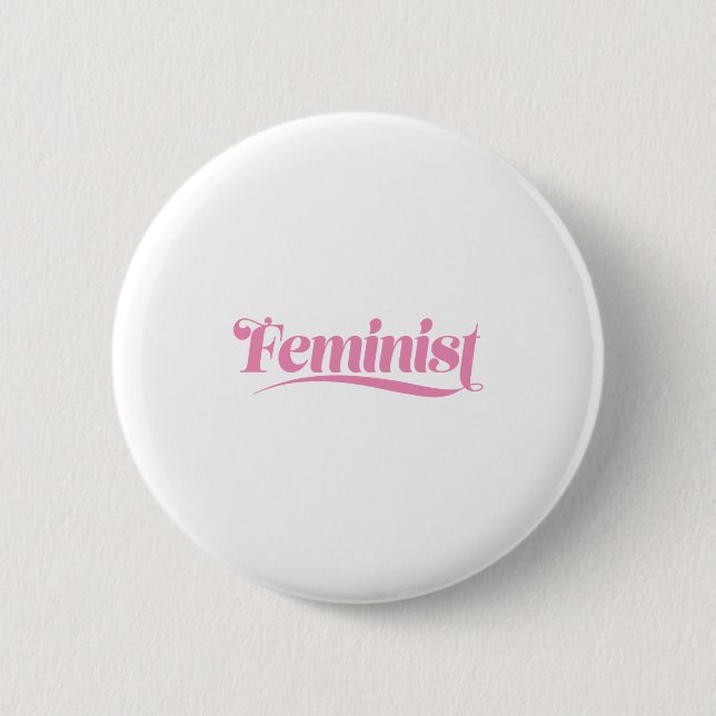 Chapa Redonda De 5 Cm feminista (Anverso)