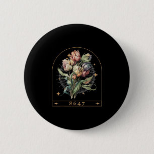Chapa Redonda De 5 Cm Feminista Floral 8647 Antitrump Derechos Humanos D