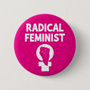 Chapa Redonda De 5 Cm Feminista Radical