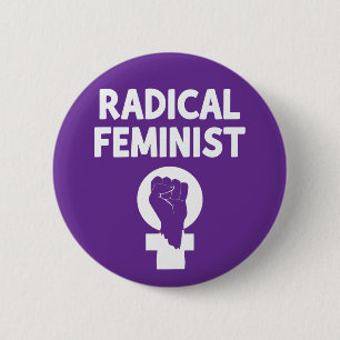 Chapa Redonda De 5 Cm Feminista Radical