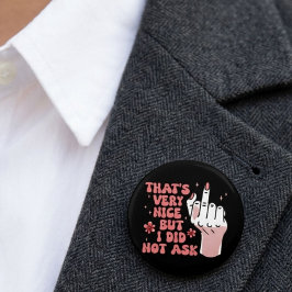 Chapa Redonda De 5 Cm Feminista Sarcástica