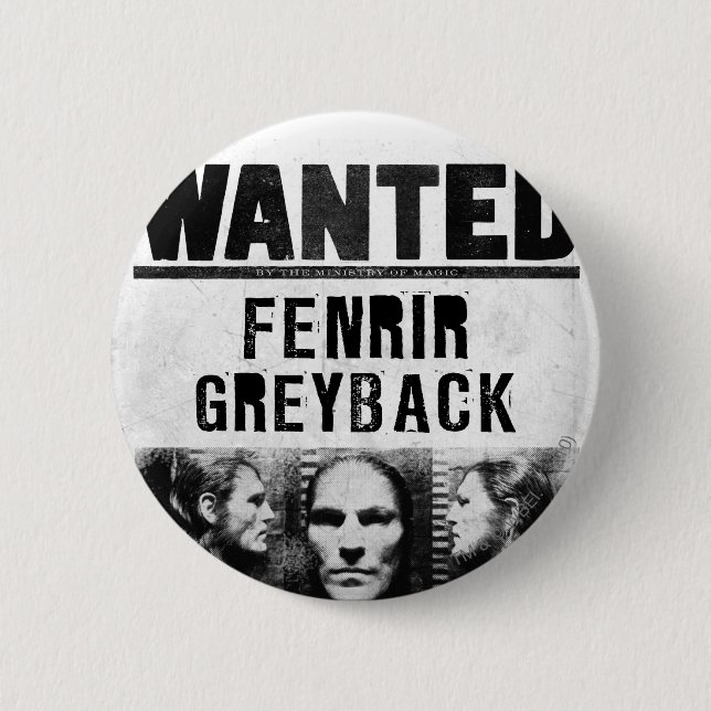 Chapa Redonda De 5 Cm Fenrir Greyback quería Poster (Anverso)
