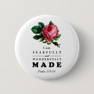 Chapa Redonda De 5 Cm Feroz y maravillosamente hecho - Rosa