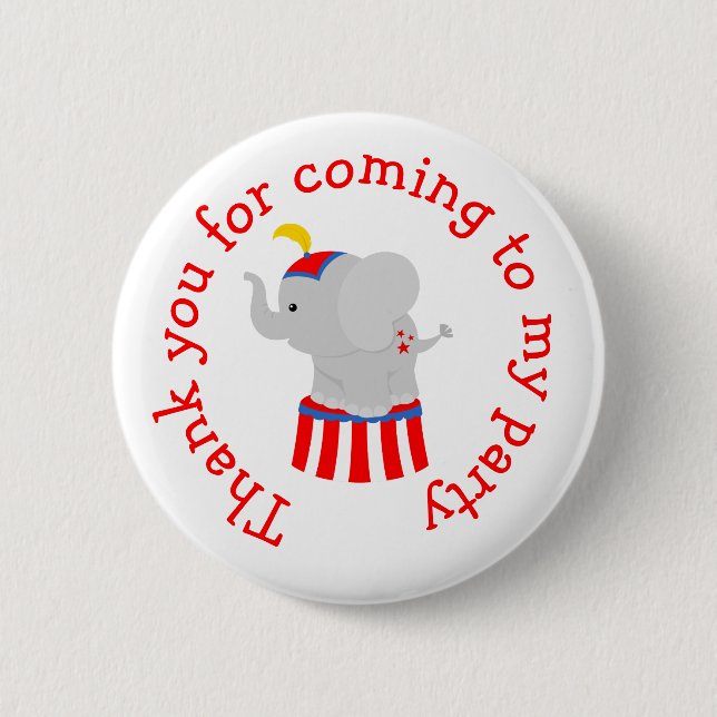 Chapa Redonda De 5 Cm Festival Big Top Circus (Anverso)