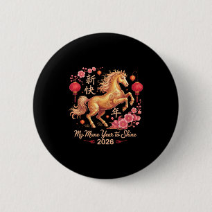 Chapa Redonda De 5 Cm Festivo 2026 Crazy Horse Lady Mi Melena Año Para B