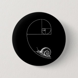 Chapa Redonda De 5 Cm Fibonacci Con Goma De Maestra Matemática De Snail