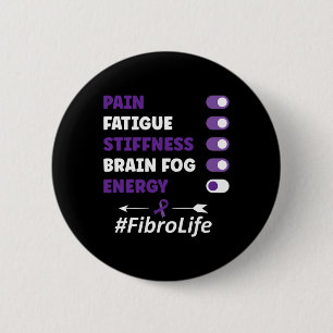Chapa Redonda De 5 Cm Fibromialgia Fibromialgia Conciencia