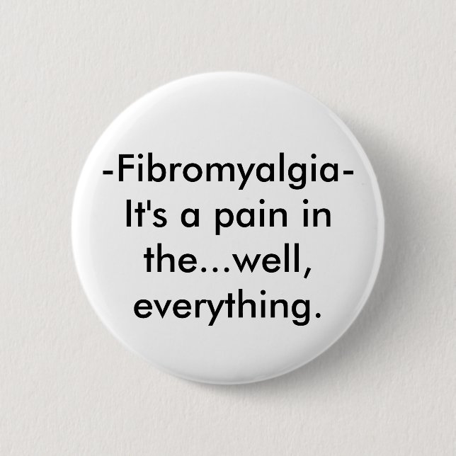 Chapa Redonda De 5 Cm - Fibromyalgia (Anverso)