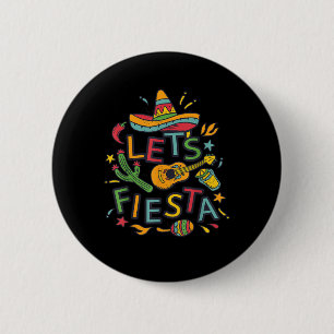 Chapa Redonda De 5 Cm Fiesta Cinco De Mayo Fiesta De Guitarra Mexicana