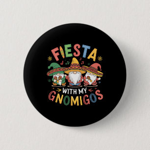 Chapa Redonda De 5 Cm Fiesta con mi divertido diseño Cinco De Mayo