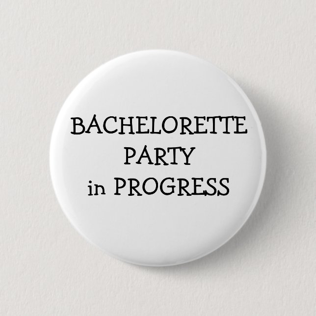 Chapa Redonda De 5 Cm Fiesta de Bachelorette (Anverso)