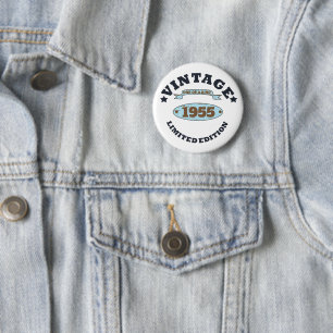 Chapa Redonda De 5 Cm Fiesta de cumpleaños 70 vintage personalizada