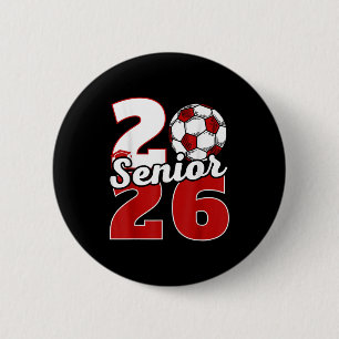Chapa Redonda De 5 Cm Fiesta de graduación de la clase de fútbol 2026 pr
