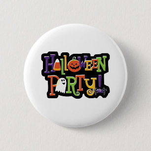 Chapa Redonda De 5 Cm Fiesta de Halloween