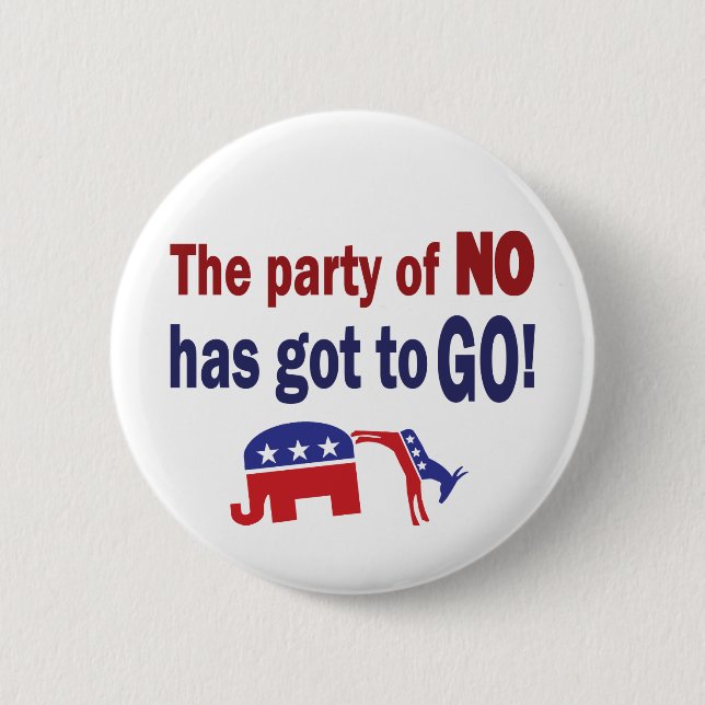 Chapa Redonda De 5 Cm Fiesta de No (Anverso)