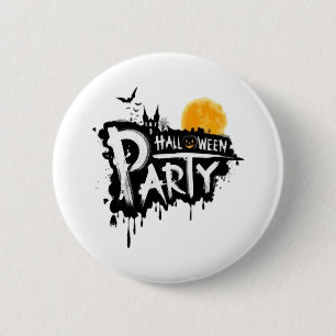 Chapa Redonda De 5 Cm Fiesta halloween