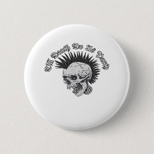 Chapa Redonda De 5 Cm Fiesta hasta la muerte nos hace Fiesta Halloween