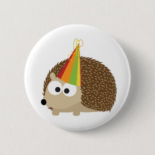 Chapa Redonda De 5 Cm Fiesta hedgehog