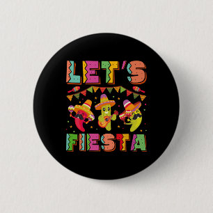 Chapa Redonda De 5 Cm Fiesta México Fiesta Taco guitarra Cinco De Mamáes