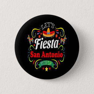 Chapa Redonda De 5 Cm Fiesta Shirt Drinking Fiesta San Antonio Cinc
