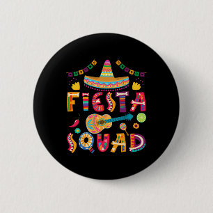 Chapa Redonda De 5 Cm Fiesta Squad Cinco De Mayo Familia Coincidiendo Co
