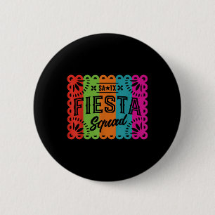Chapa Redonda De 5 Cm Fiesta Squad Cinco De Mayo Fiesta Mexicano San Ant