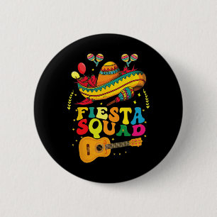 Chapa Redonda De 5 Cm Fiesta Squad Cinco De Mayo Mexicana