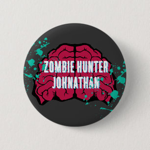 Chapa Redonda De 5 Cm Fiesta Zombie Birthday Halloween Kids