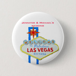 Chapa Redonda De 5 Cm Fiestas invitados de Las Vegas de la etiqueta del