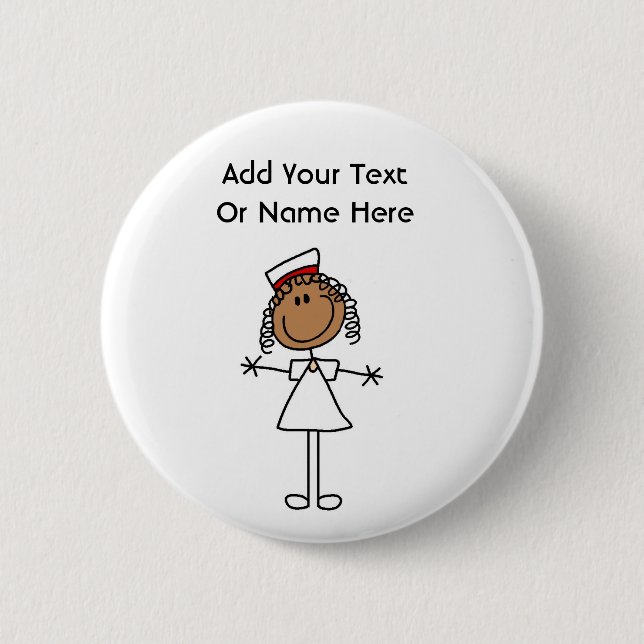 Chapa Redonda De 5 Cm Figura afroamericana camisetas y regalos del (Anverso)