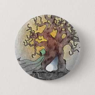 Chapa Redonda De 5 Cm Figura verde