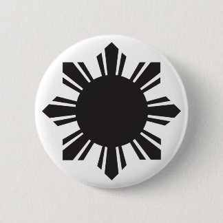 Chapa Redonda De 5 Cm Filipino Sun - negro