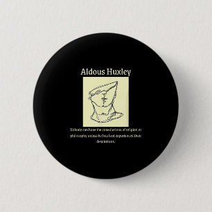 Chapa Redonda De 5 Cm Filosofía Cita Aldous Huxley Cita , Mens Uni-a