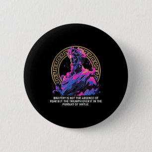 Chapa Redonda De 5 Cm Filosofía estográfica Epic Inspirador Stoi griego 