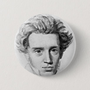 Chapa Redonda De 5 Cm Filósofo Soren Kierkegaard