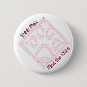 Chapa Redonda De 5 Cm FindtheCure~ThinkPink