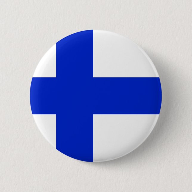 Chapa Redonda De 5 Cm Finlandia (Anverso)
