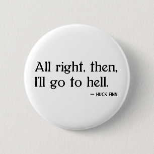 Chapa Redonda De 5 Cm Finn del Huck en infierno