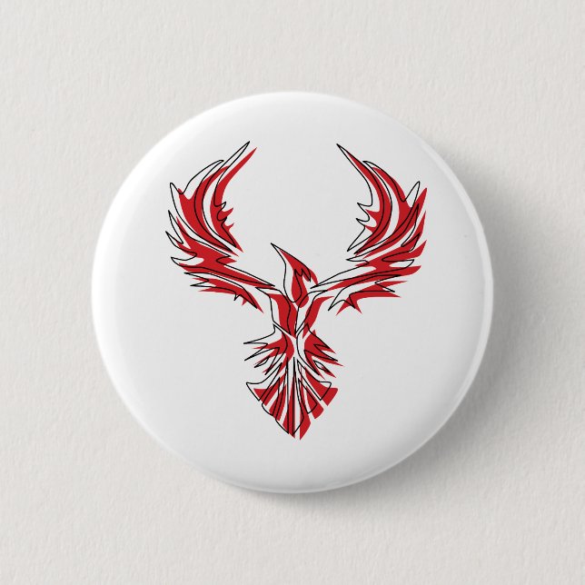 Chapa Redonda De 5 Cm Firebird - Phoenix (Anverso)
