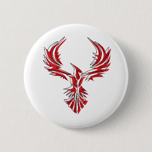 Chapa Redonda De 5 Cm Firebird - Phoenix