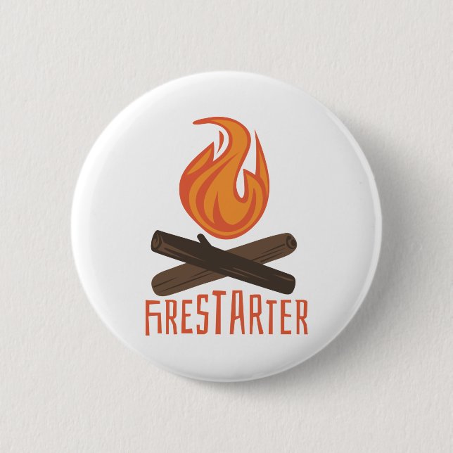 Chapa Redonda De 5 Cm Firestre Campfire (Anverso)