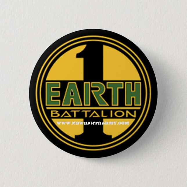 Chapa Redonda De 5 Cm FirstEarth-LOGO2, WWW.NEWEARTHARMY.COM (Anverso)