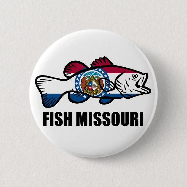 Chapa Redonda De 5 Cm Fish Missouri (Anverso)