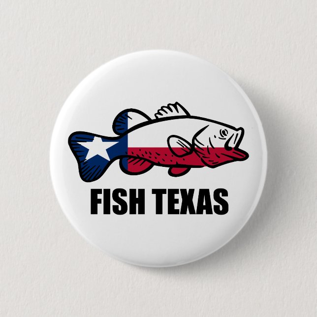 Chapa Redonda De 5 Cm Fish Texas (Anverso)