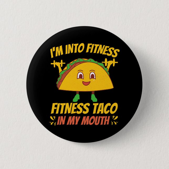 Chapa Redonda De 5 Cm Fitness Taco Ejercicio Gym (Anverso)