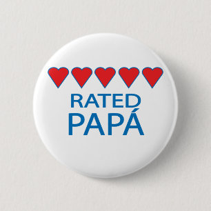 Chapa Redonda De 5 Cm Five Heart Papá