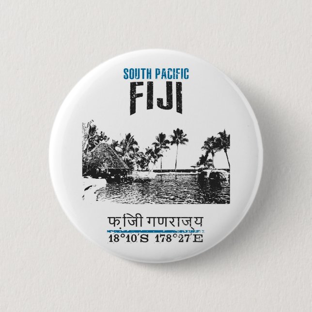 Chapa Redonda De 5 Cm Fiyi (Anverso)