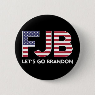 Chapa Redonda De 5 Cm FJB Vamos Brandon